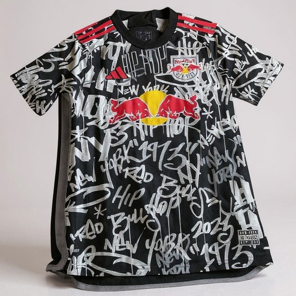 NY Red Bulls x Adidas HIP HOP 50
YEARS LIMITED EDITION Soccer Jersey Mens Medium - Picture 1 of 6